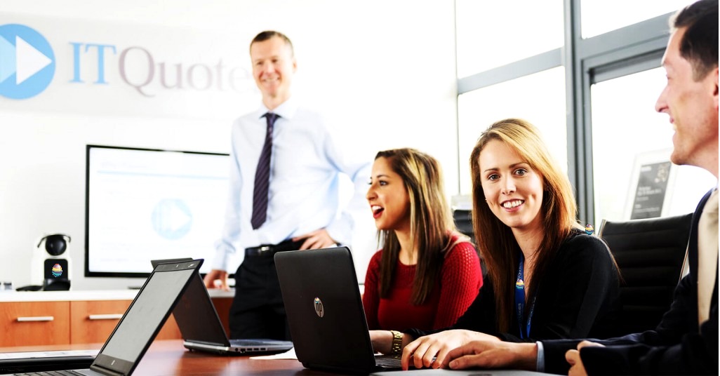 ITQuotes team working together